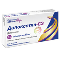 Дапоксетин-СЗ таб. п.п.о. 30мг №10