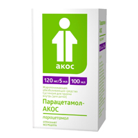 Парацетамол-Акос сусп. внутр. д/детей 120мг/5мл 100мл №1