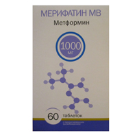 Мерифатин таб. п.п.о. 1000мг №60