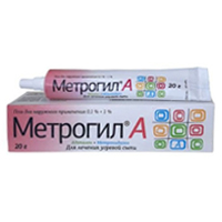 Метрогил А гель д/наружн. прим. 0,1%+1% 20г №1