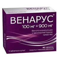 Венарус таб. п.п.о. 900мг 100мг №30