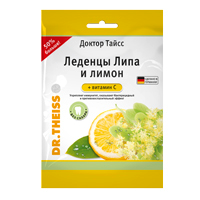 Доктор тайсс леденцы липа-лимон-вит С 75г