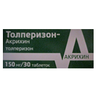 Толперизон-Акрихин таб. п.п.о. 150мг №30