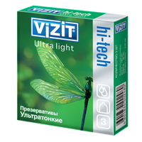 Презервативы Визит hi-tech ультра лайт ультратонкие №3
