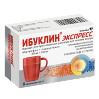 Ибуклин Экспресс пор. д/приема внутрь 400мг+325мг 5г №6