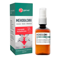 Меновазин р-р наруж.спирт. 50мл №1  (насадка-распылитель)