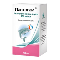 Пантогам р-р внутр 100мг/мл 100мл №1