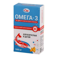 Salmoniсa омега-3 из дикого камчатского лосося д/взрослых и детей капс. 1000мг №160