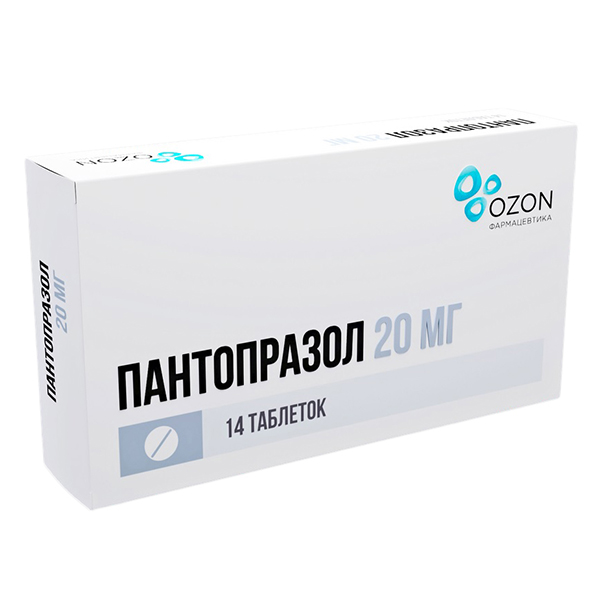 Пантопразол таб. кш/раств п.о 20мг №14