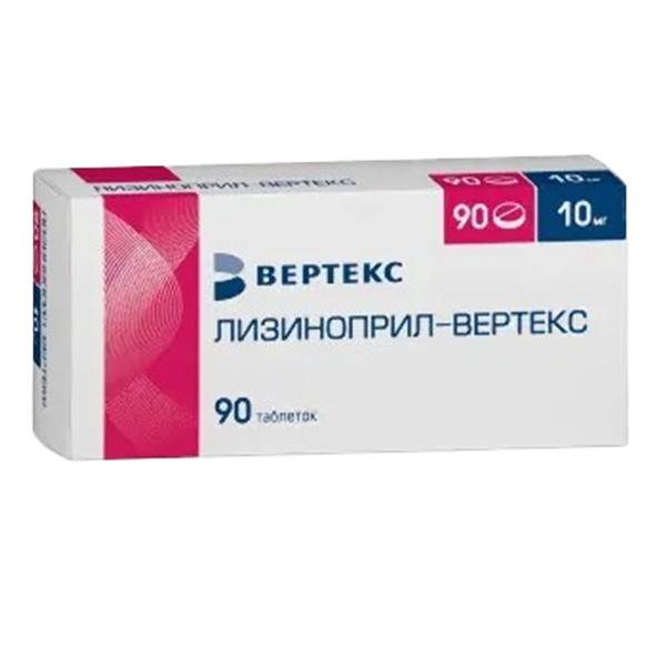 Лизиноприл-Вертекс таб. 10мг №60
