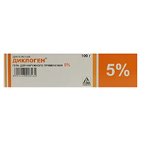 Диклоген гель 5% 100г №1