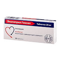 Эналаприл Гексал таб. 20мг №20
