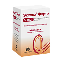 Эксхол таб. п.п.о. 500мг №50