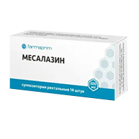 Месалазин супп. рект. 500мг №14
