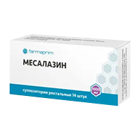 Месалазин супп. рект. 1000мг №14