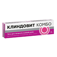 Клиндовит Комбо гель д/наружн. прим. 50мг+10мг/г 15г №1