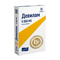 Девилам таб. п.п.о. 5000МЕ №30
