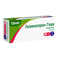 Лизиноприл-тева таб. 5мг №30