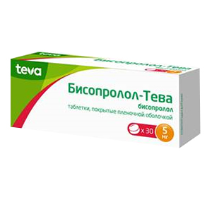 Бисопролол-Тева таб. п.п.о. 5мг №50