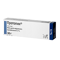 Протопик мазь д/наруж.прим. 0,03% 30г №1