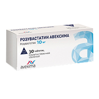 Розувастатин Авексима таб. п.п.о. 10мг №30