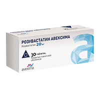 Розувастатин Авексима таб. п.п.о. 20мг №30