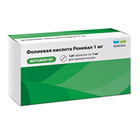 Фолиевая кислота Реневал таб. 1мг №60