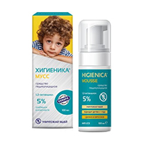 Хигиеника мусс-средство педикулецидное 5% 100мл