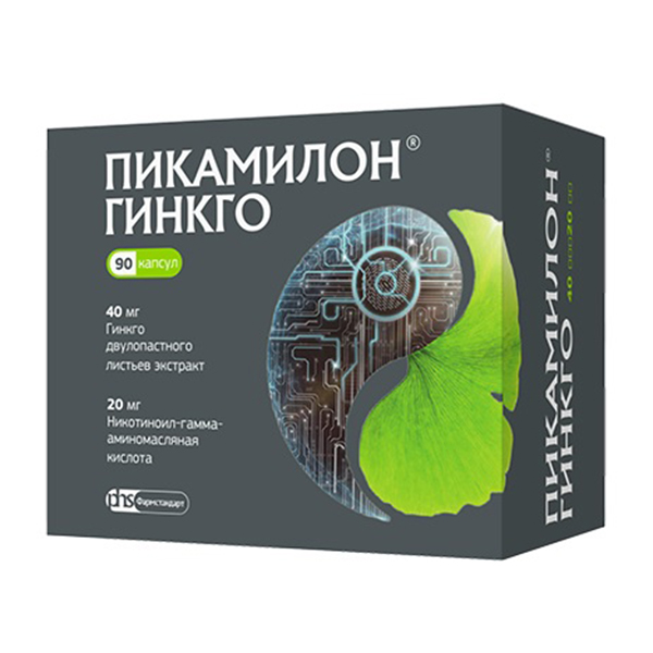 Пикамилон гинкго капс. 40мг+20мг №30