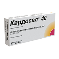 Кардосал 40 таб. п.п.о. 40мг №28