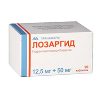 Лозаргид таб. п.п.о. 12,5мг+50мг №30