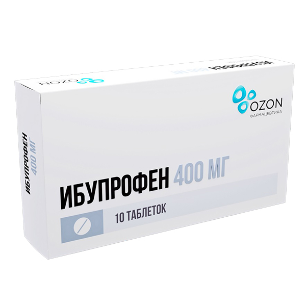 Ибупрофен таб. п.п.о. 400мг №50