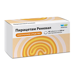 Пирацетам Реневал таб. п.п.о. 200мг №60