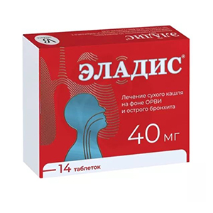 Эладис таб. п.п.о. 40мг №14