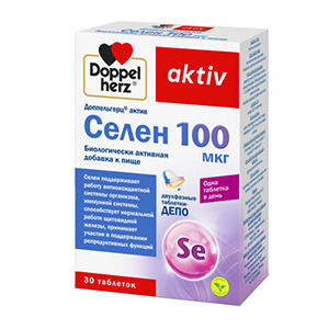Доппельгерц актив селен таб 100мкг 761мг 30 шт.