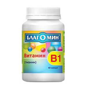 Благомин витамин B1 тиамин капс. капс. 0,25г 40 шт.