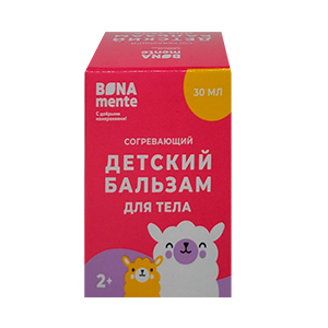 Бальзам детский согревающий д/тела Bona Mente! 30мл