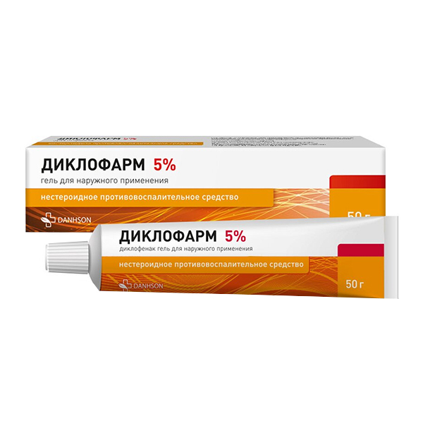 Диклофарм гель д/наружн. прим. 1% 50г №1