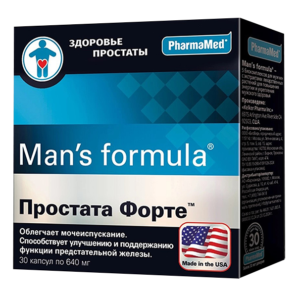 Мен-с формула простата форте капс. 640мг 30 шт.