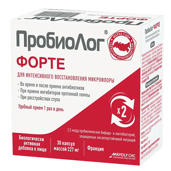 ПробиоЛог форте капс. 227мг №30