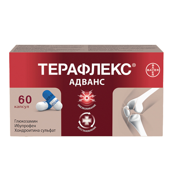 Терафлекс адванс капс. 250мг+100мг+200мг №120