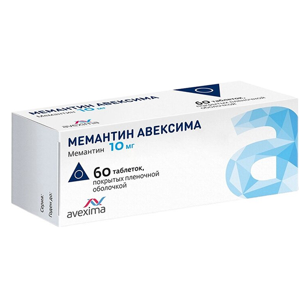 Мемантин Авексима таб. п.п.о. 10мг №30