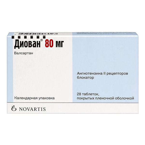 Диован таб. п.п.о. 80мг №28