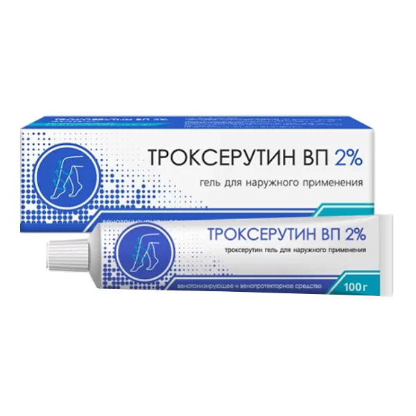 Троксерутин ВП гель д/наружн. прим. 2% 100г №1