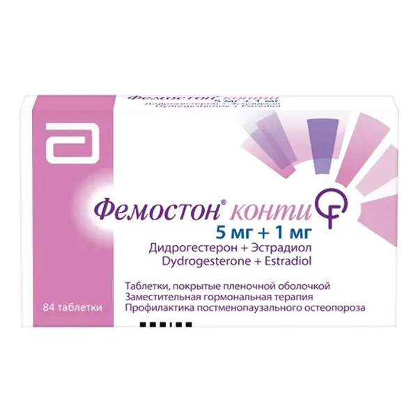 Фемостон конти таб. п.п.о. 5мг+1мг №28