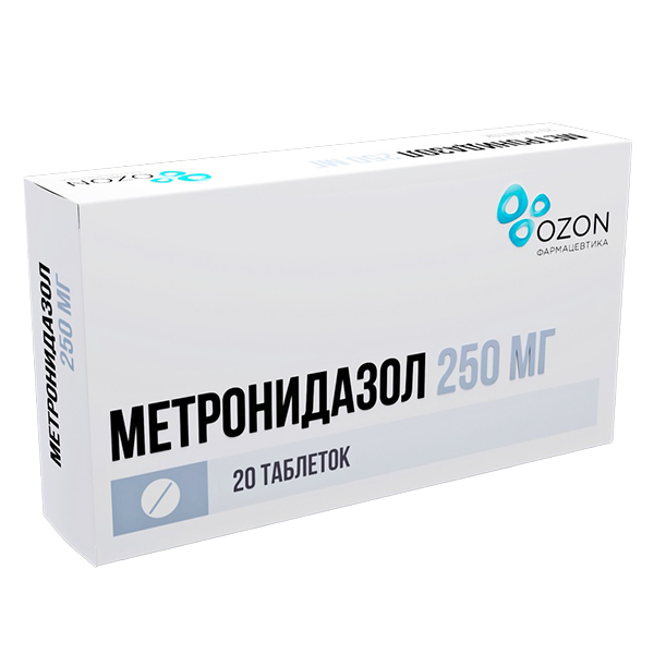 Метронидазол таб. 250мг №20