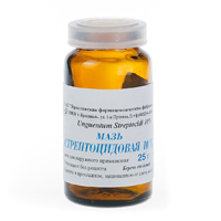 Стрептоцид мазь д/наруж.прим. 10% 25г №1