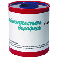 Пластырь 5х500см  (картон уп)