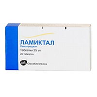 Ламиктал таб. 25мг №30