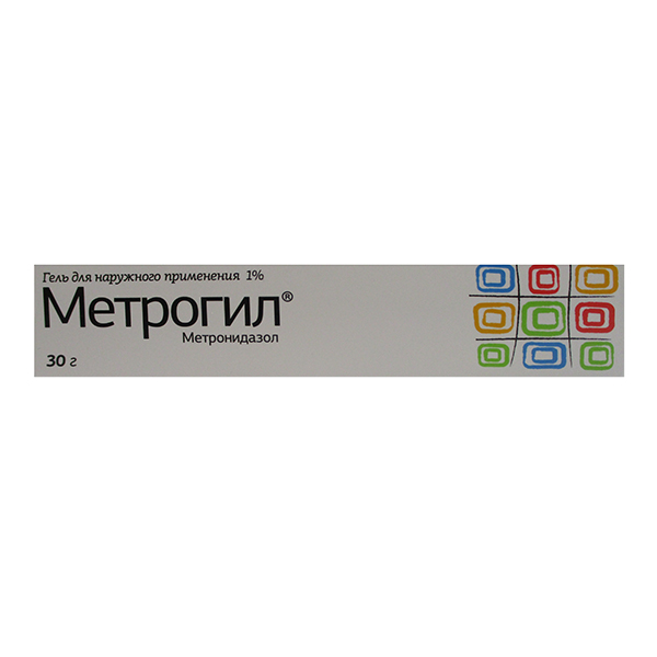 Метрогил гель д/наружн. прим. 1% 30г №1